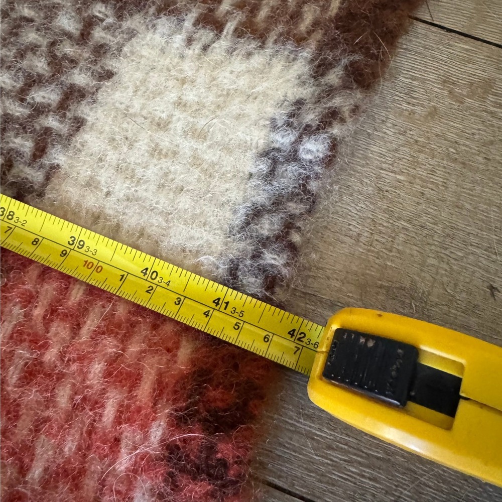 Vintage 1970s faalberg Holland Wool Blanket Plaid 100% Virgin Wool The Broadway - Picture 6 of 6